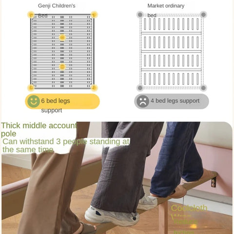 Organic Leather Kid's Soft Cloud Bed