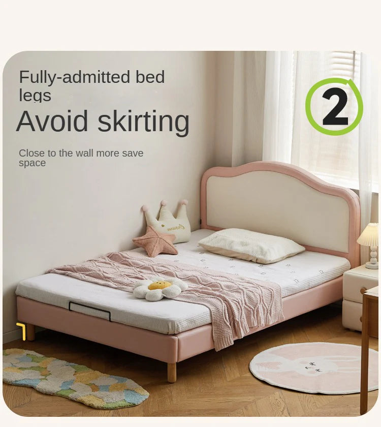 Organic Leather Kid's Soft Cloud Bed