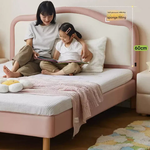 Organic Leather Kid's Soft Cloud Bed