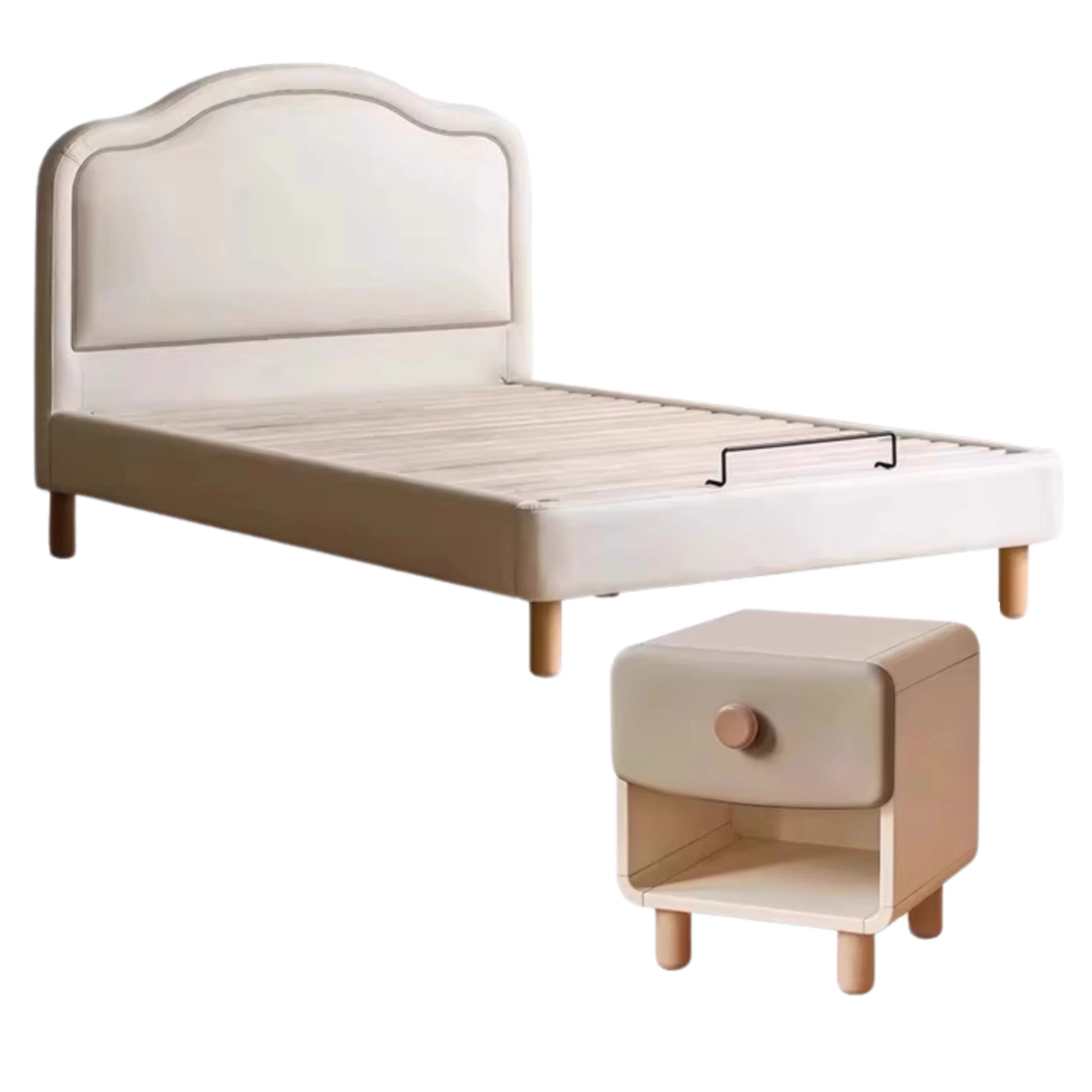 Organic Leather Kid's Soft Cloud Bed