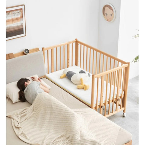 Beech Solid Wood Baby Mobile Bed