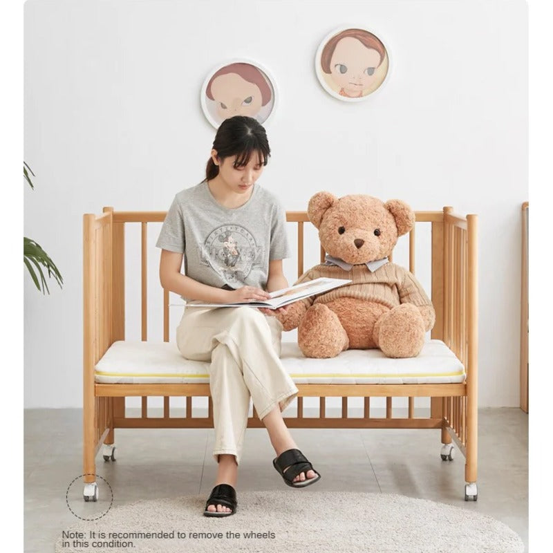 Beech Solid Wood Baby Mobile Bed