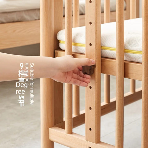 Beech Solid Wood Baby Mobile Bed