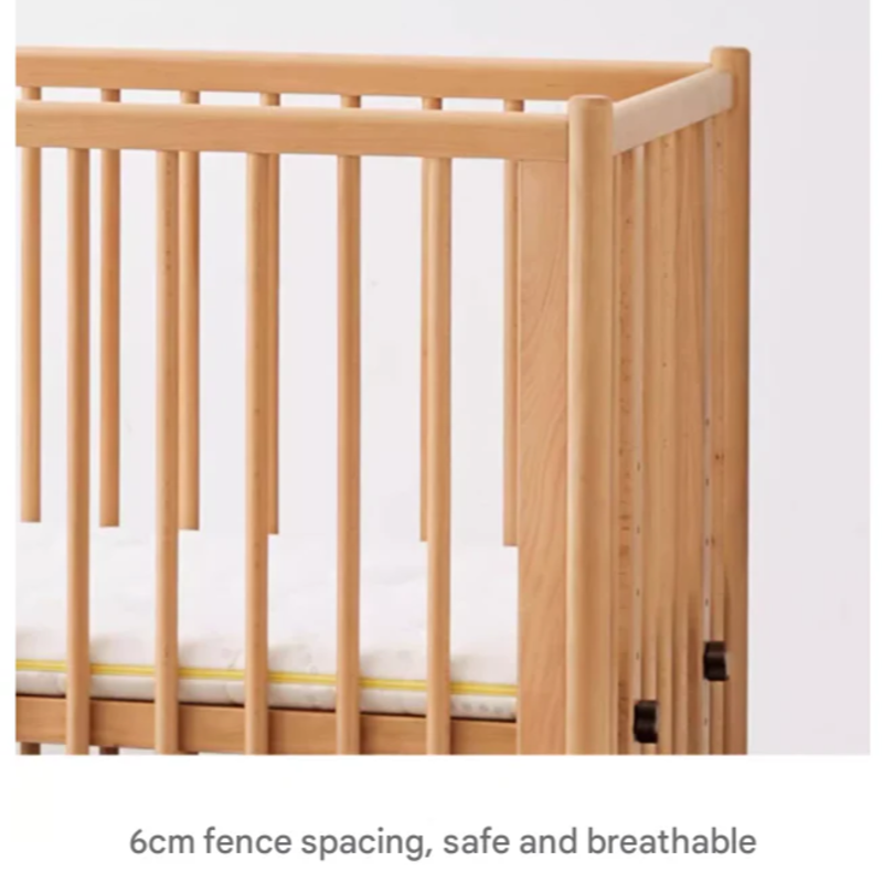 Beech Solid Wood Baby Mobile Bed