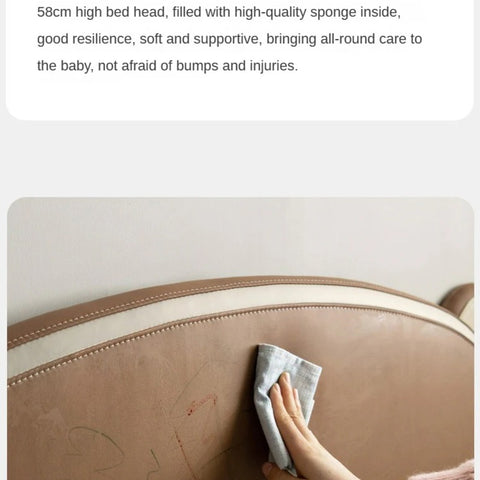 Beech, Oak solid wood Bear Box Bed<