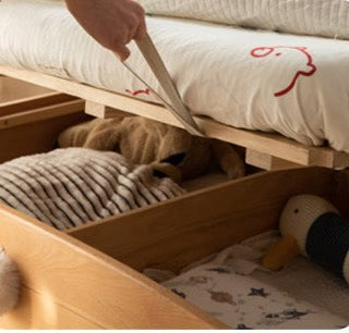 Beech, Oak solid wood Bear Box Bed<