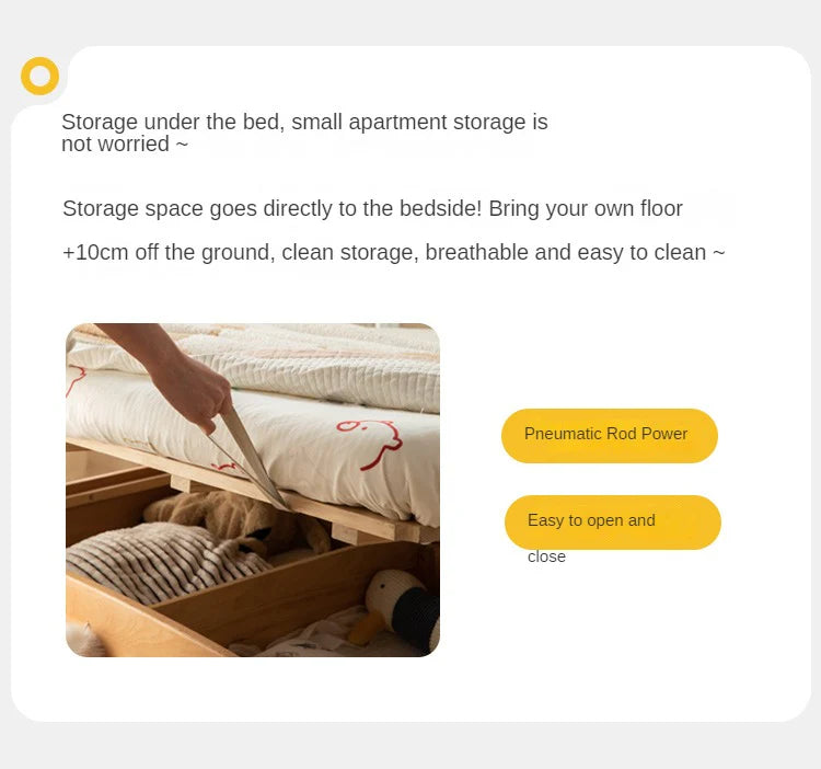 Beech, Oak solid wood Bear Box Bed<