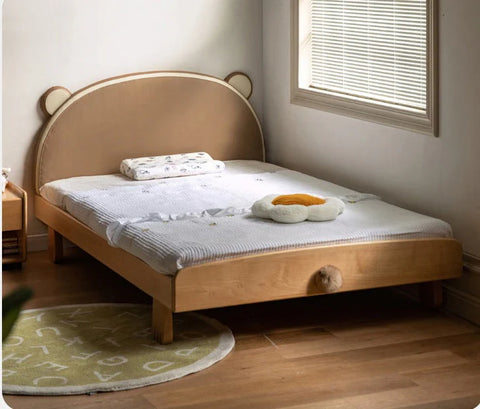 Beech, Oak solid wood Bear Box Bed<