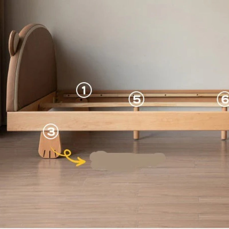 Beech, Oak solid wood Bear Box Bed<