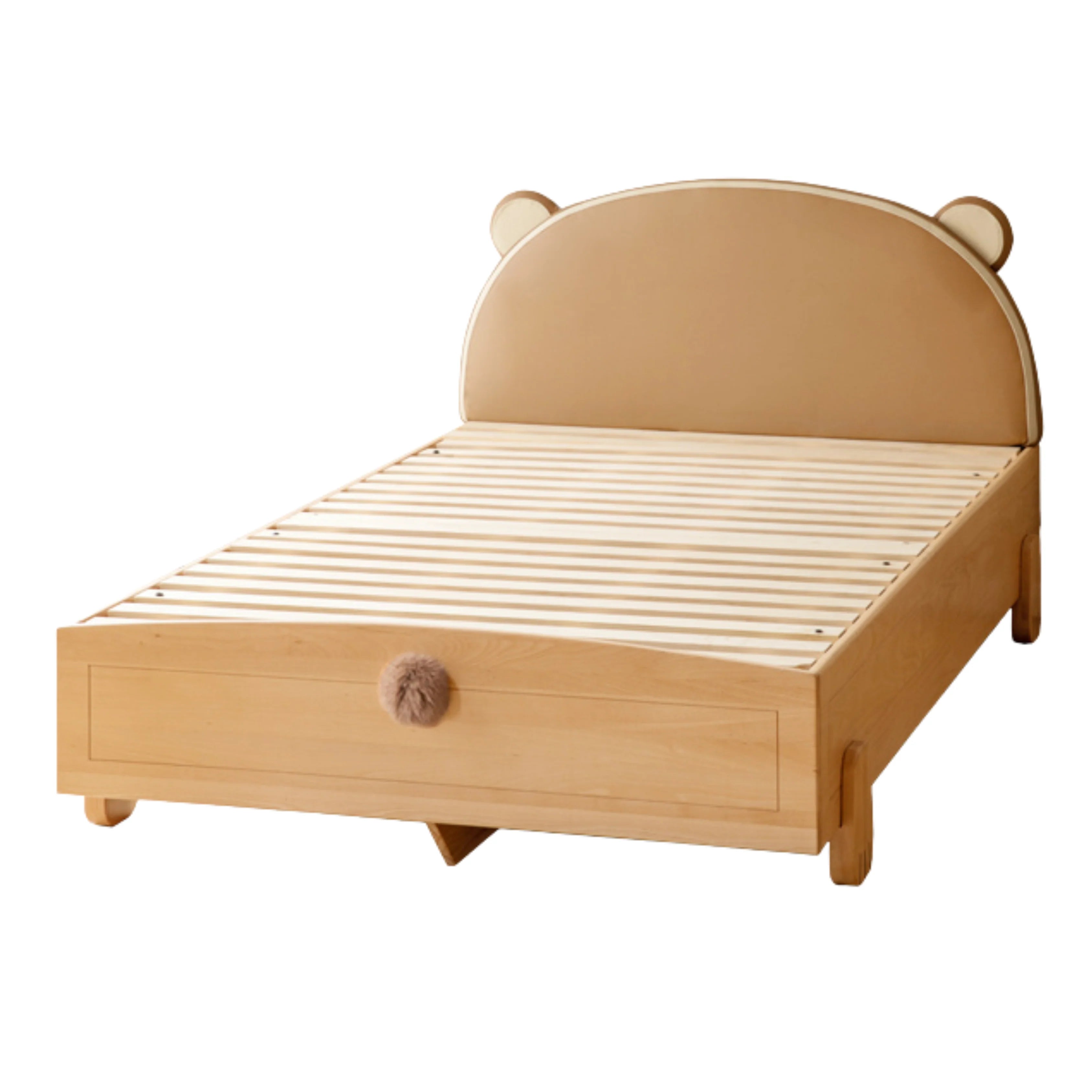 Beech, Oak solid wood Bear Box Bed<