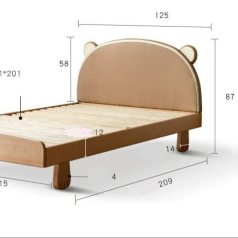 Beech, Oak solid wood Bear Box Bed<