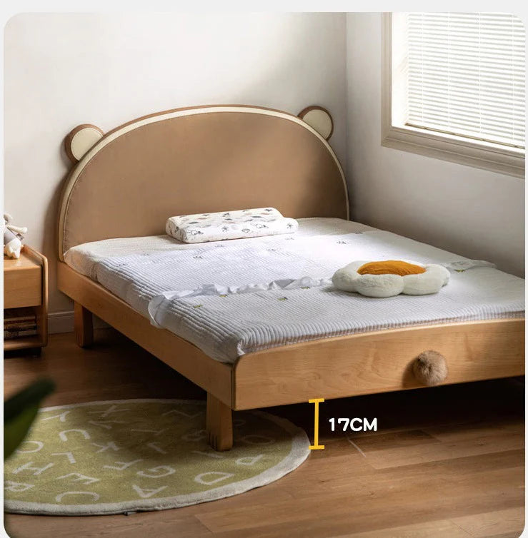 Beech, Oak solid wood Bear Box Bed<