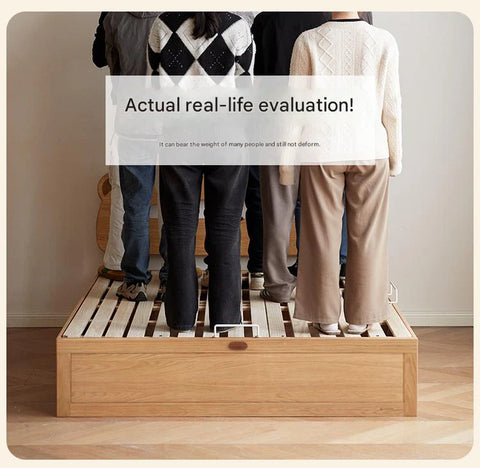 Oak, Beech solid wood Bear night light box bed<