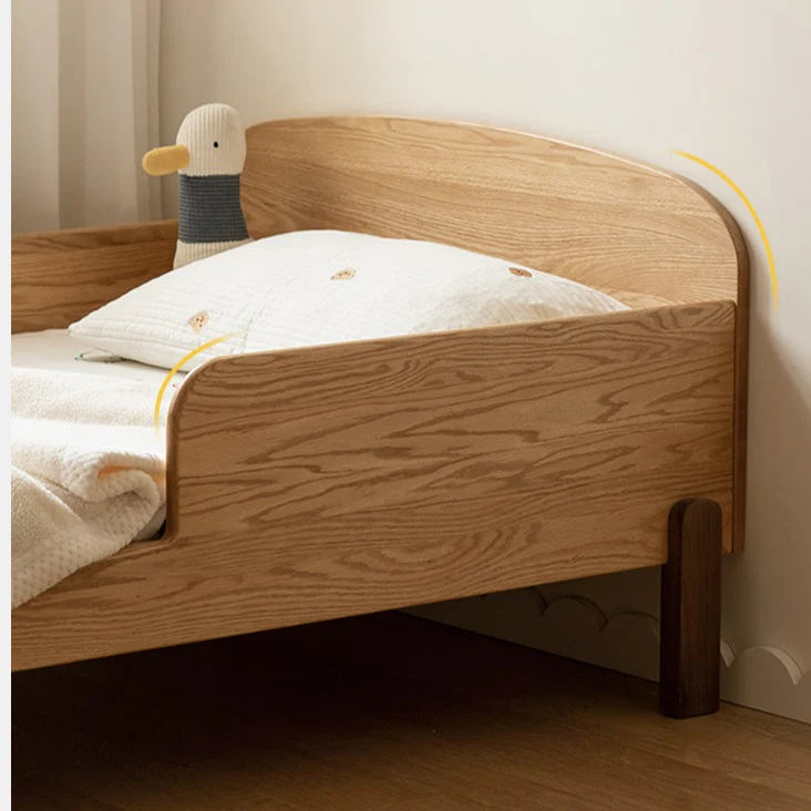 Oak, Beech solid wood Telescopic Toddler Bed from 57 in (145 cm) to 80.7 in (205 cm)<
