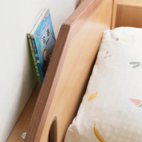 Beech, Poplar, Little House Kids Bed with 15min Delay Turning Off the Lights<