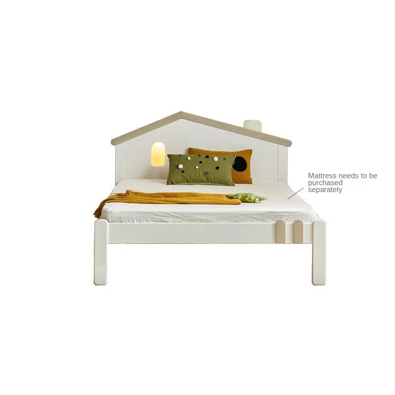 Beech, Poplar, Little House Kids Bed with 15min Delay Turning Off the Lights<