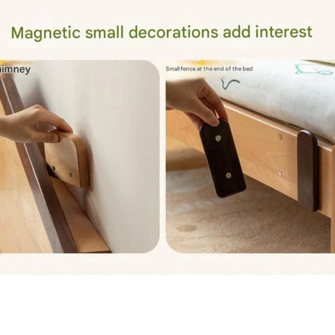 Beech, Poplar, Little House Kids Bed with 15min Delay Turning Off the Lights<