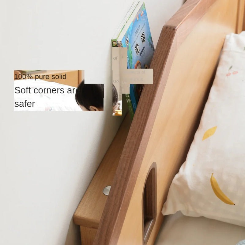 Beech, Poplar, Little House Kids Bed with 15min Delay Turning Off the Lights<