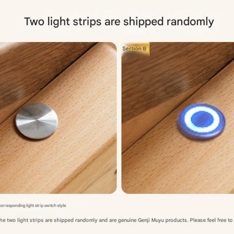 Beech, Poplar, Little House Kids Bed with 15min Delay Turning Off the Lights<