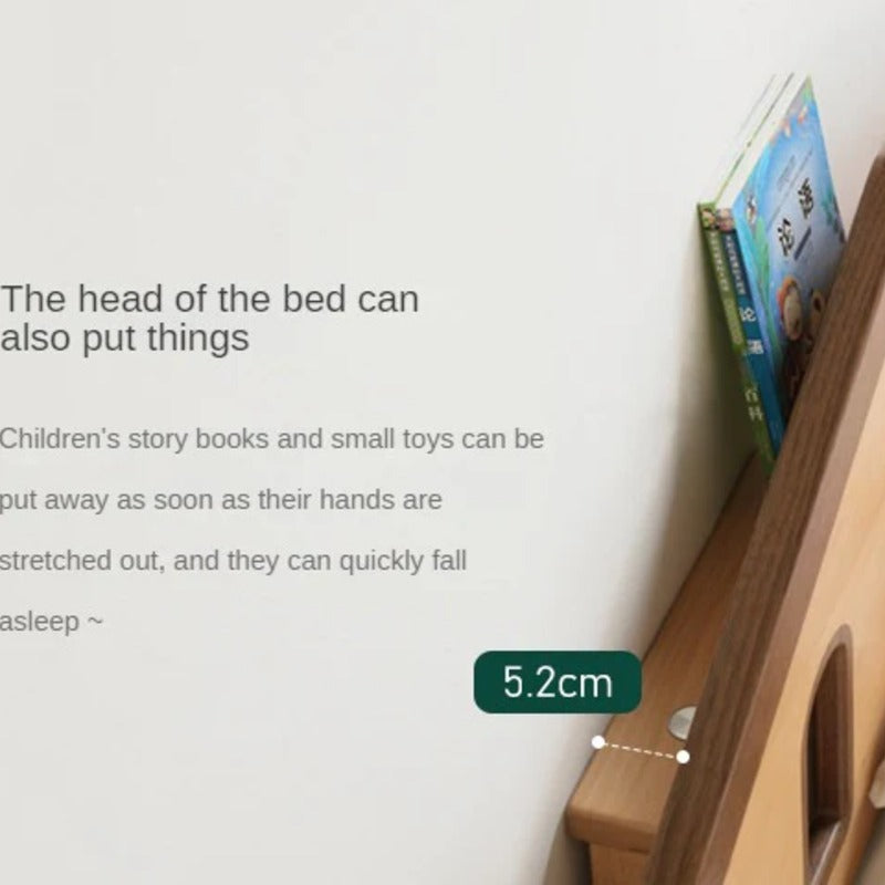 Beech, Poplar, Little House Kids Bed with 15min Delay Turning Off the Lights<