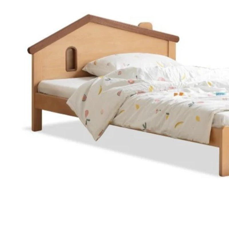 Beech, Poplar, Little House Kids Bed with 15min Delay Turning Off the Lights<