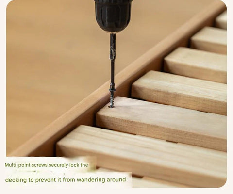 Beech, Poplar, Little House Kids Bed with 15min Delay Turning Off the Lights<