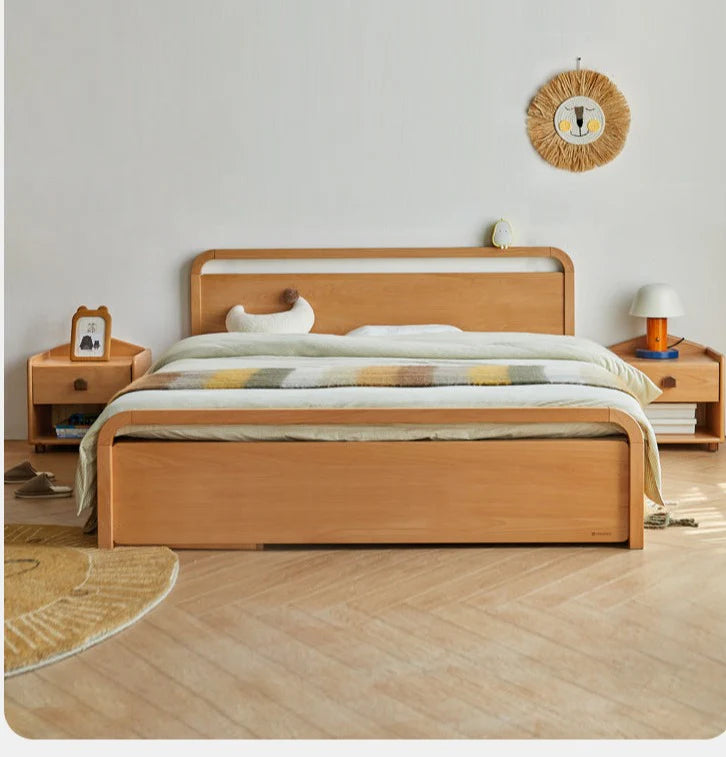 Beech solid wood Multi-functional with storage box bed<