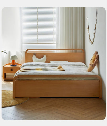 Beech solid wood Multi-functional with storage box bed<