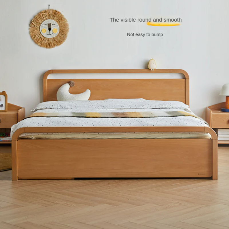 Beech solid wood Multi-functional with storage box bed<