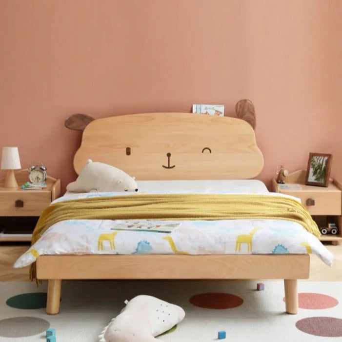 Oak solid wood Cute dog bed<