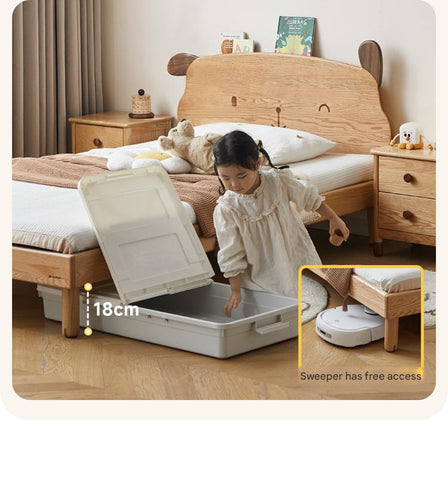 Oak solid wood Cute dog bed<