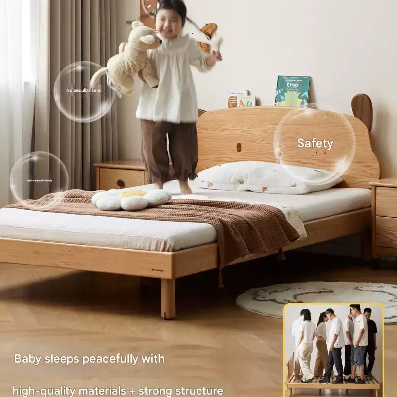 Oak solid wood Cute dog bed<