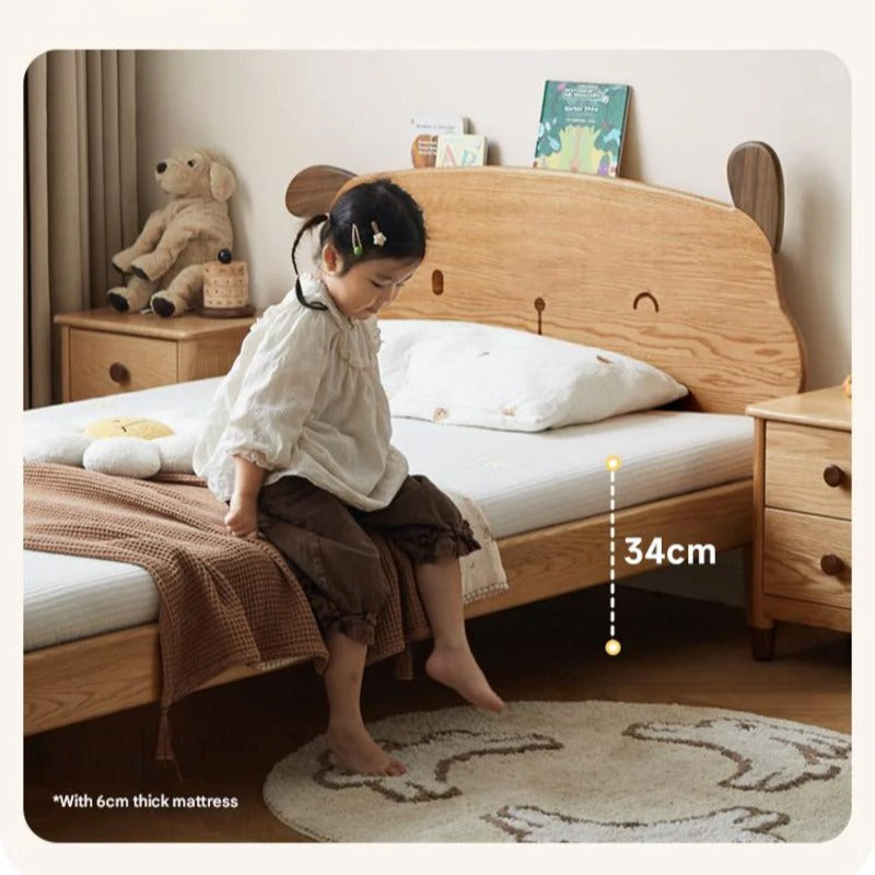 Oak solid wood Cute dog bed<