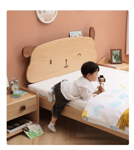 Oak solid wood Cute dog bed<