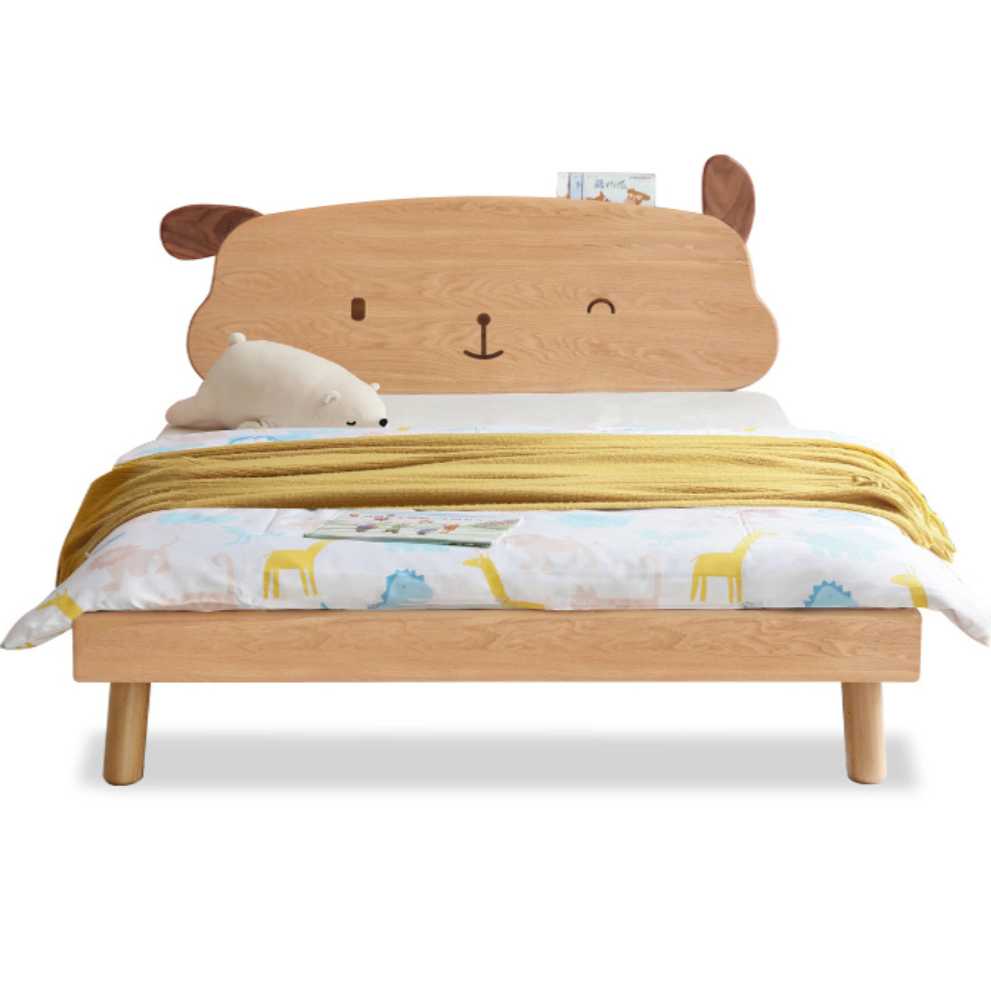 Oak solid wood Cute dog bed<