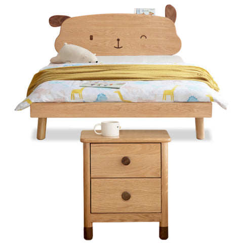 Oak solid wood Cute dog bed<