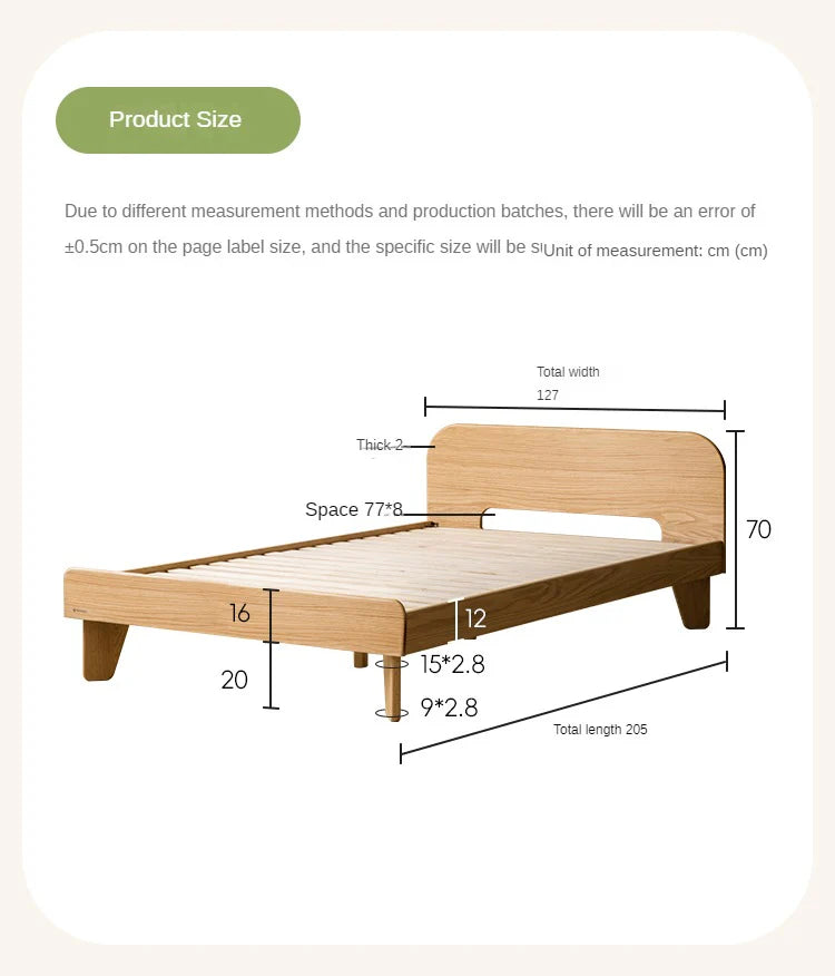 Oak solid wood Kids bed<