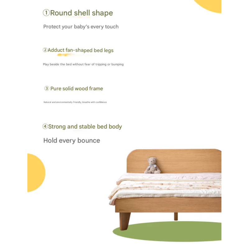 Oak solid wood Kids bed<