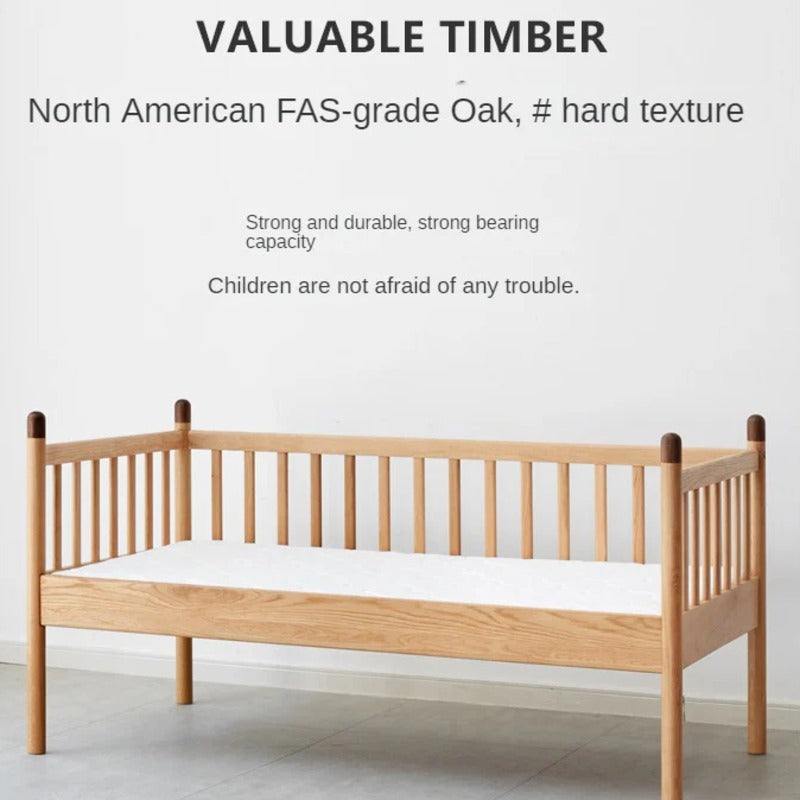 Oak solid wood Toddler Bed<