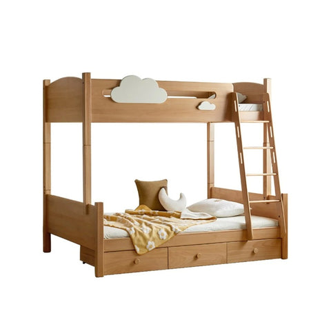Oak solid wood Multi-functional Bunk Bed.