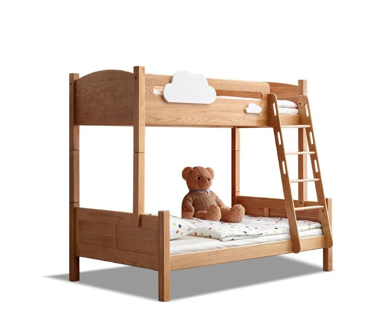 Oak solid wood Multi-functional Bunk Bed.