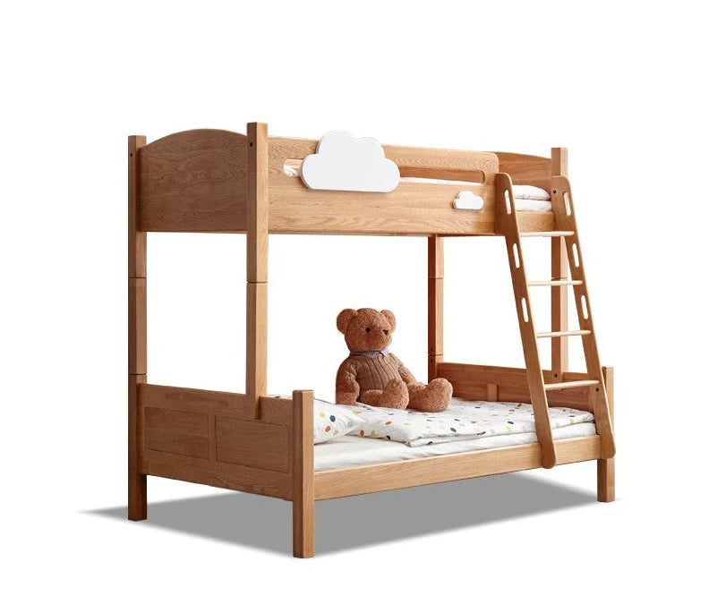 Oak solid wood Multi-functional Bunk Bed.