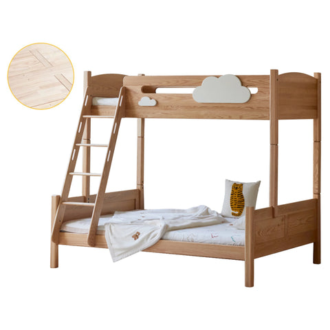Oak solid wood Multi-functional Bunk Bed.