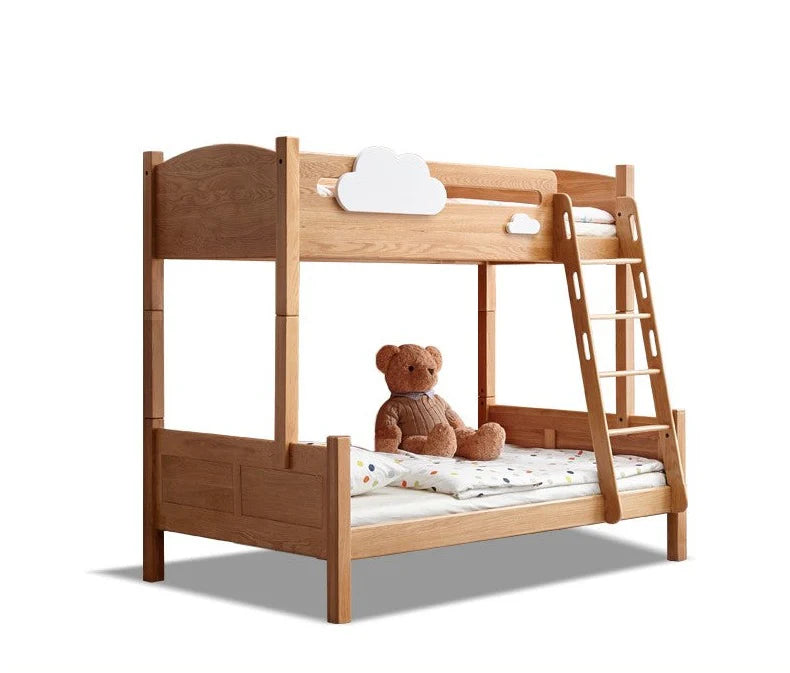 Oak solid wood Multi-functional Bunk Bed.