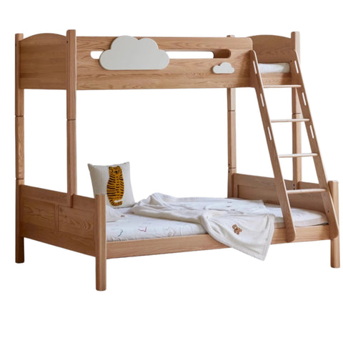 Oak solid wood Multi-functional Bunk Bed.