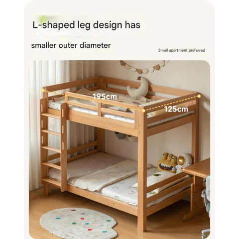 Beech, Birch Solid Wood Bunk Bed.