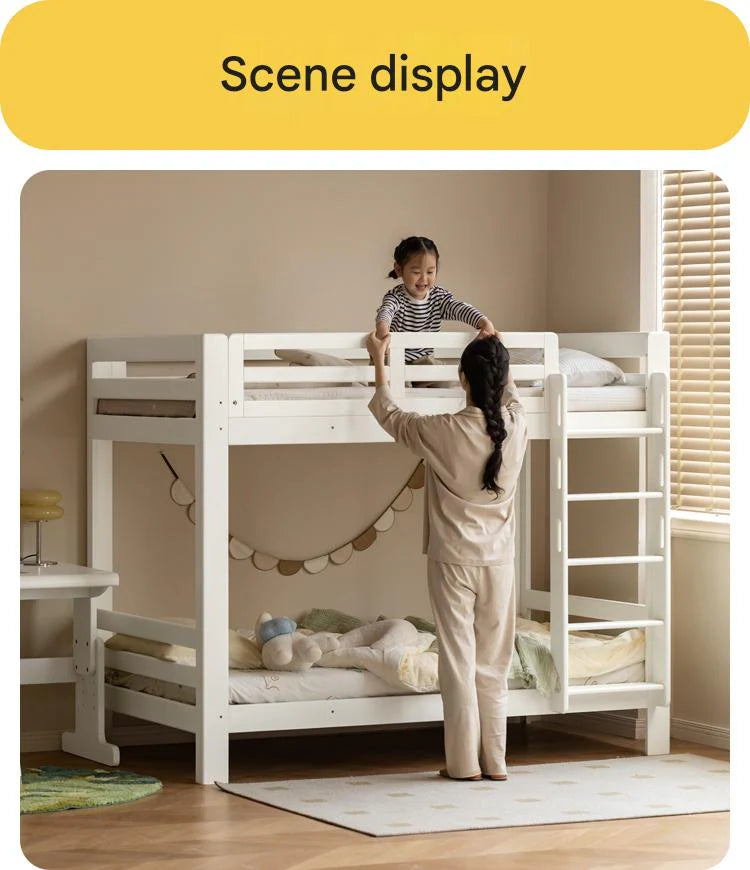 Beech, Birch Solid Wood Bunk Bed.
