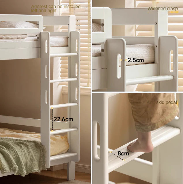 Beech, Birch Solid Wood Bunk Bed.