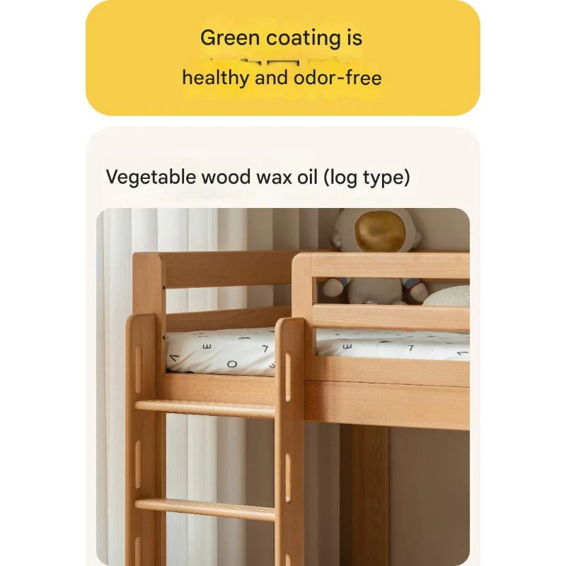 Beech, Birch Solid Wood Bunk Bed.