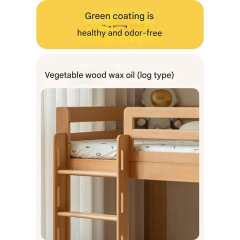 Beech, Birch Solid Wood Bunk Bed.